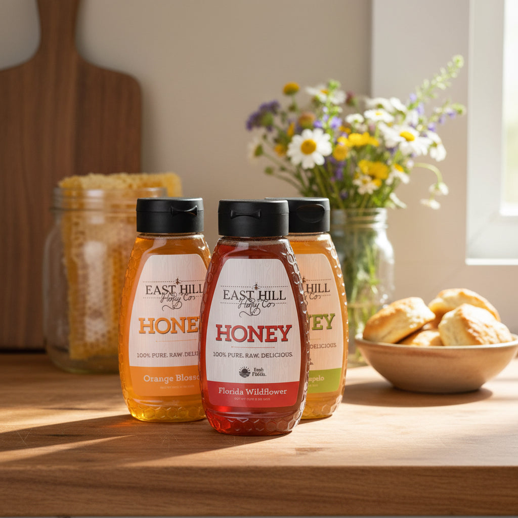 DR HONEY 3点セット×5 The East Hill Trio — Three Honeys, One Gift | East Hill Honey